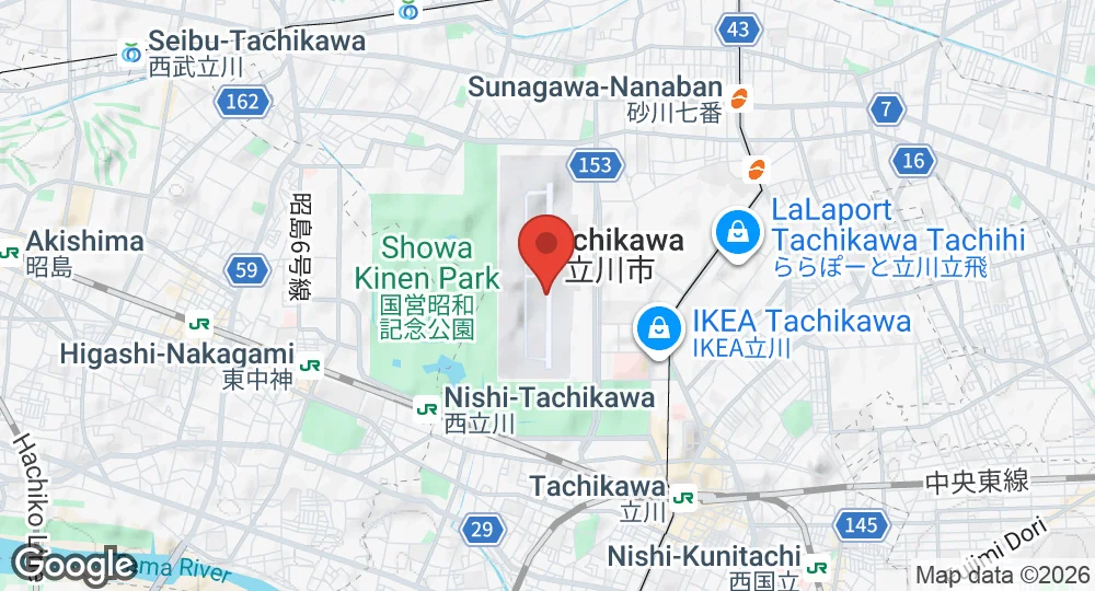 Map of Tachikawa Airfield
