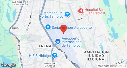 Map of Tampico International Airport
