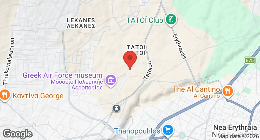 Map of Tatoi Air Base
