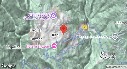 Mapa de Tawang AFS