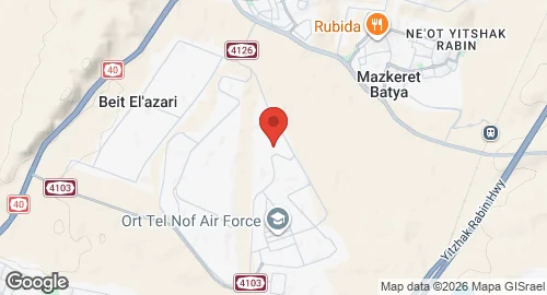 Map of Tel Nof Airbase