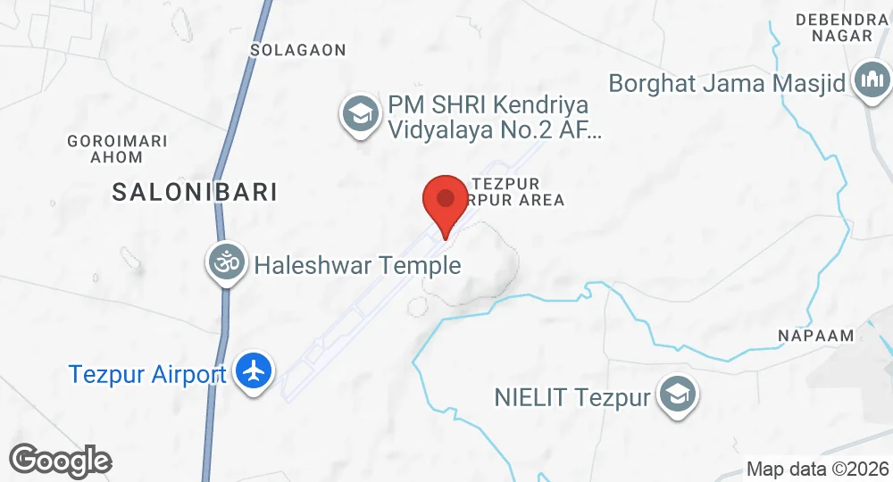 Map of Tezpur AFS