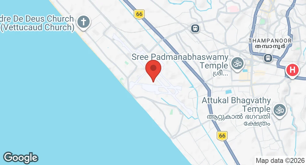 Map of Thiruvananthapuram AFS