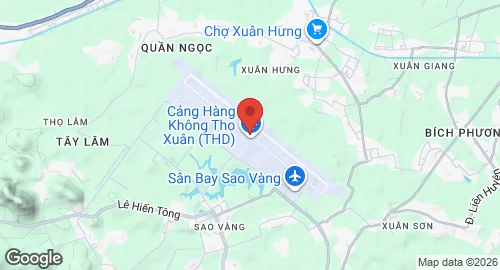 Map of Tho Xuan Airport