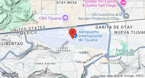 Map of Tijuana International Airport