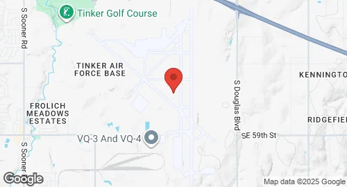 خريطة Tinker Air Force Base
