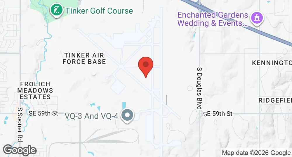Map of Tinker Air Force Base