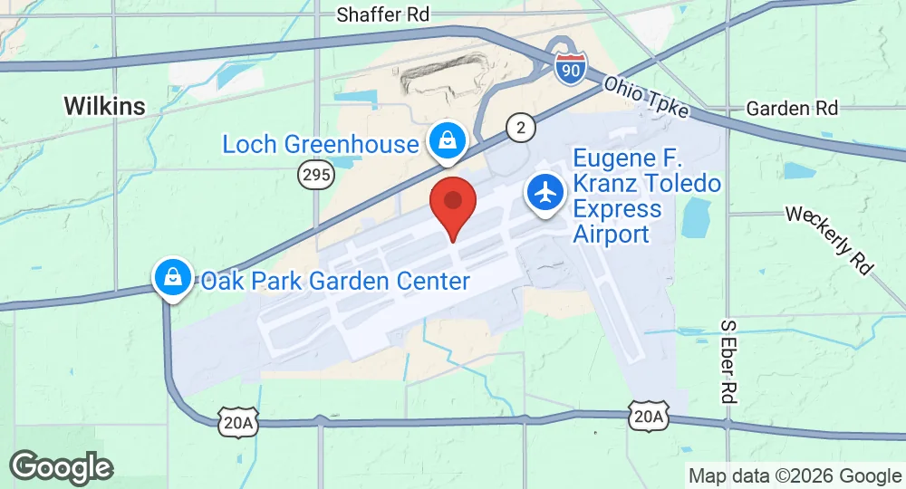 Map of Toledo Air National Guard Base