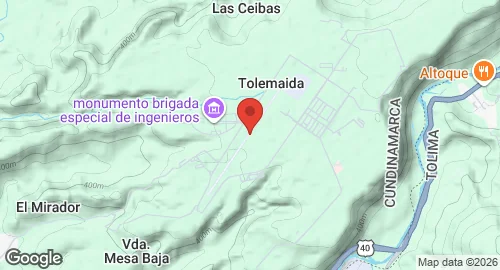 Map of Tolemaida Air Base