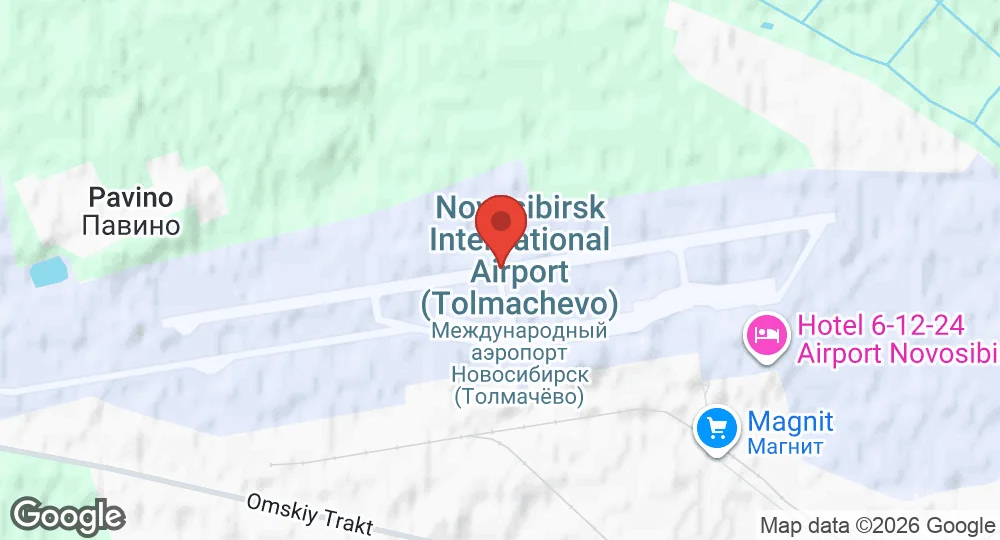 Map of Tolmachevo Air Base