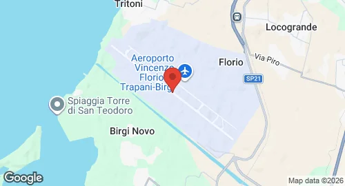 Map of Trapani Air Base