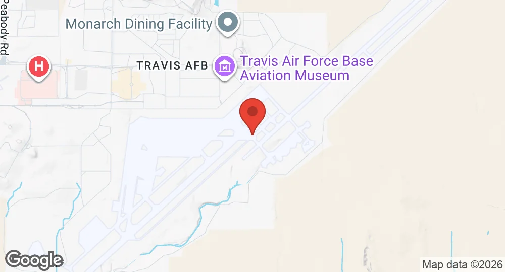 Map of Travis Air Force Base