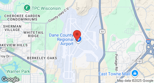 Mapa de Truax Field Air National Guard Base
