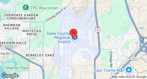 خريطة Truax Field Air National Guard Base