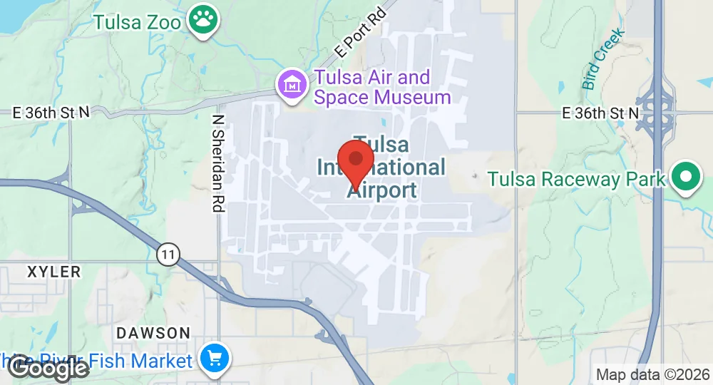 Map of Tulsa Air National Guard Base