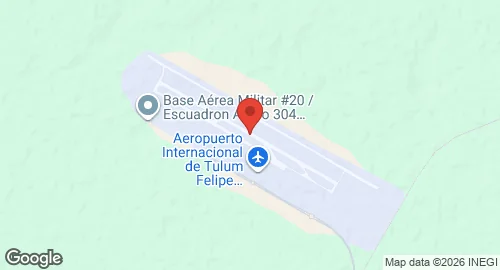 Map of Tulum International Airport