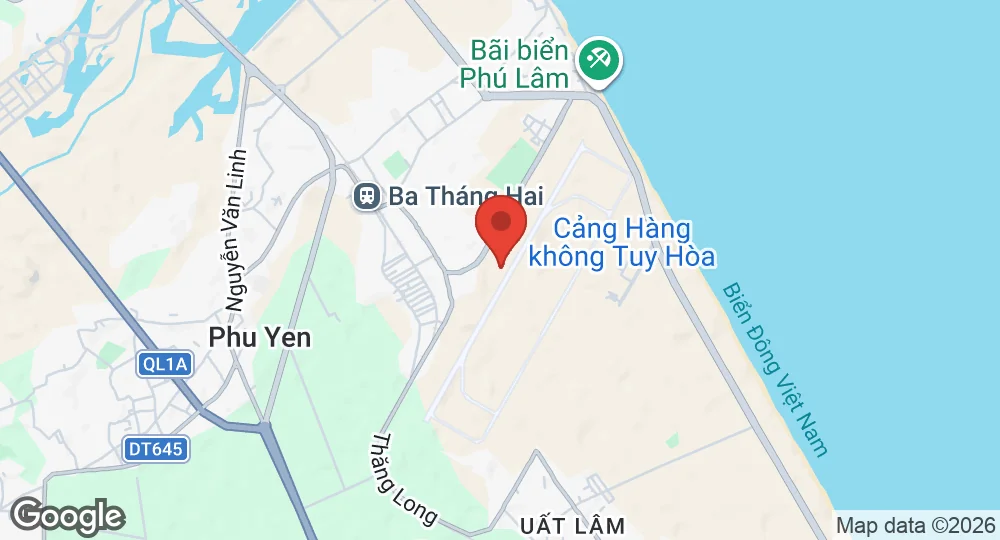 Map of Tuy Hoa Airport