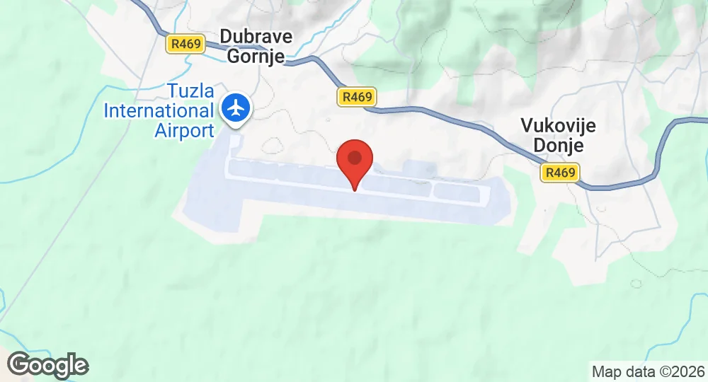 Map of Tuzla Air Base