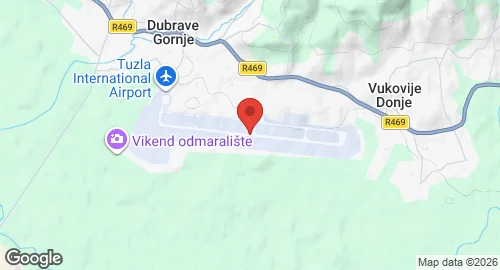 Map of Tuzla Air Base