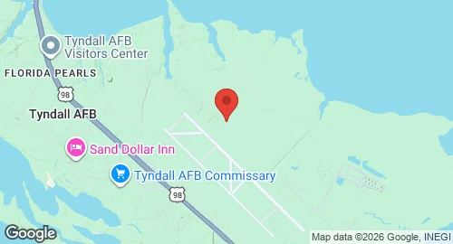 Map of Tyndall Air Force Base