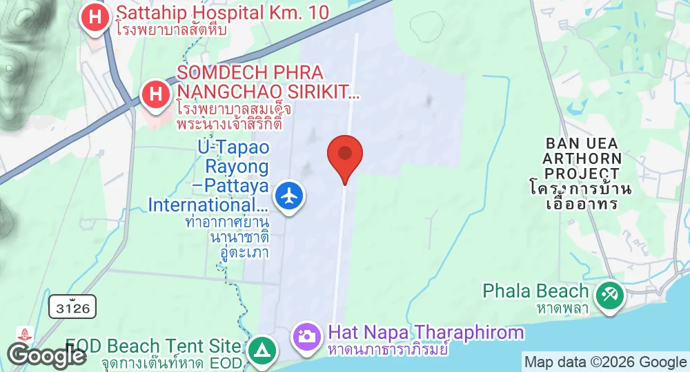 Map of U-Tapao Royal Thai Navy Airfield