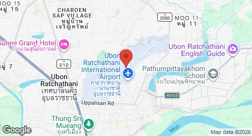 Map of Ubon Royal Thai Air Force Base