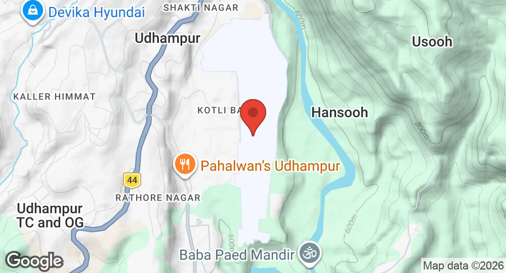 Map of Udhampur AFS