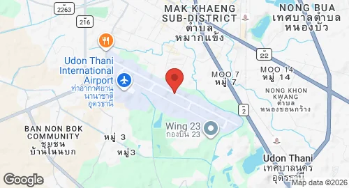 Map of Udorn Royal Thai Air Force Base