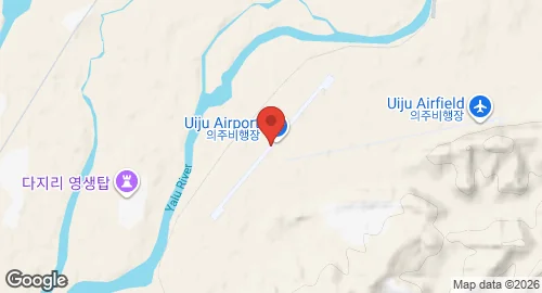 Map of Uiju Airfield