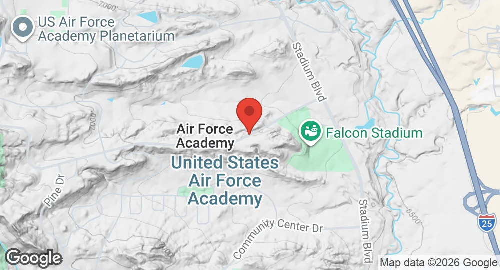 Map of United States Air Force Academy