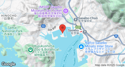 Mapa de United States Fleet Activities Sasebo