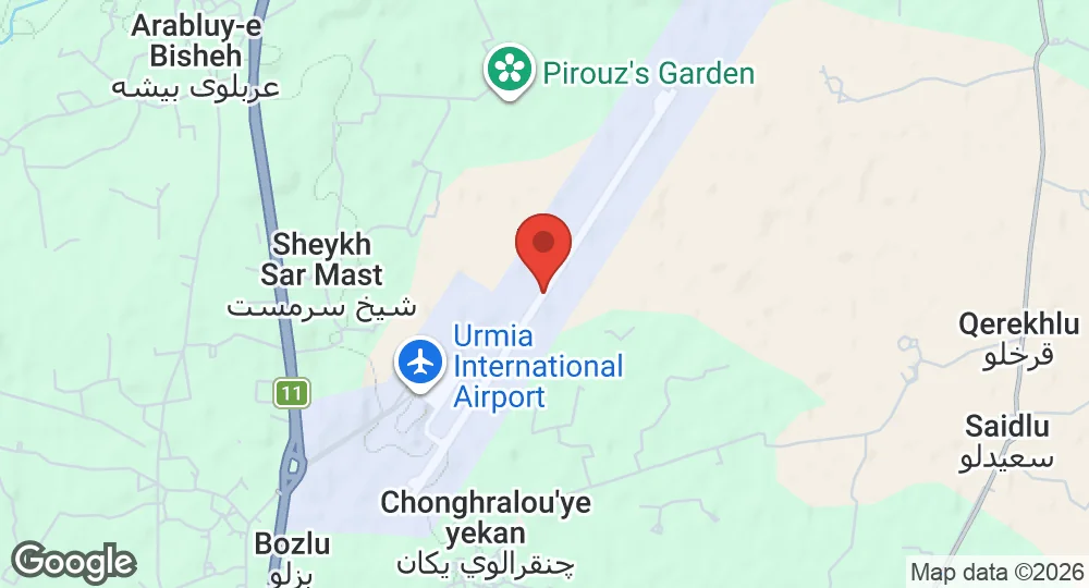 Map of Urumiyeh Airport