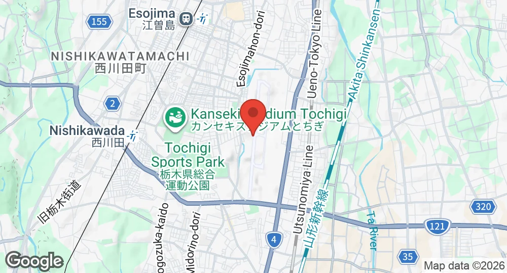 Map of Utsunomiya Air Field