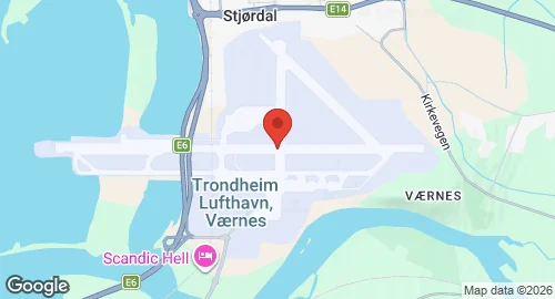 Map of Værnes Air Station