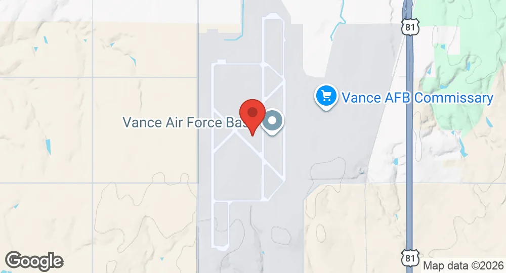 Map of Vance Air Force Base