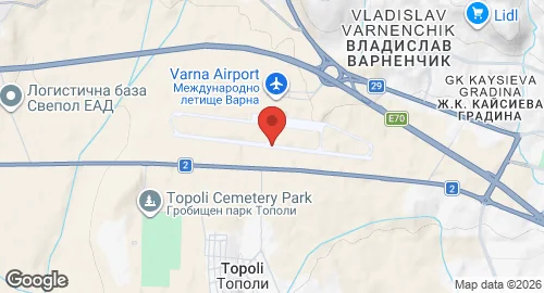 Map of Varna Airport