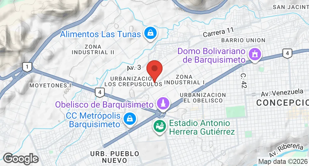 Map of Vicente Landaeta Gil Air Base