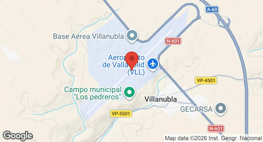 Map of Villanubla Air Base