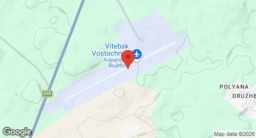 Map of Vitebsk Vostochny Airport