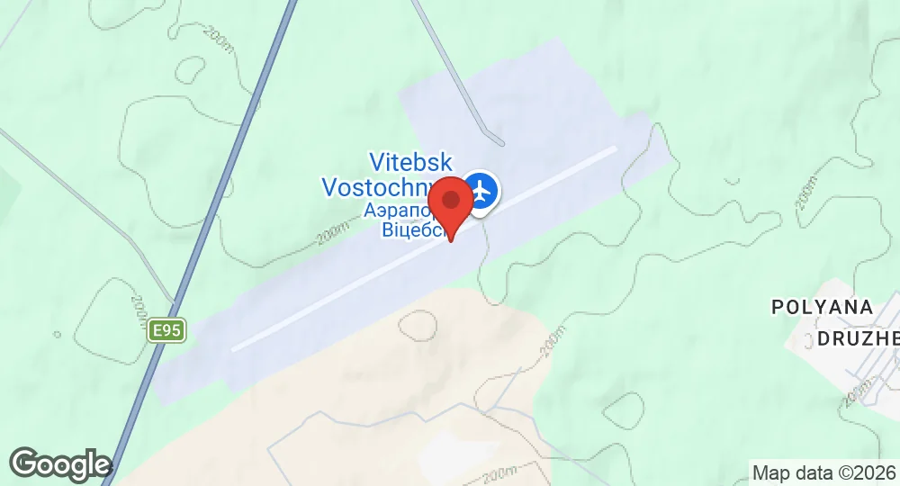 Map of Vitebsk Vostochny Airport