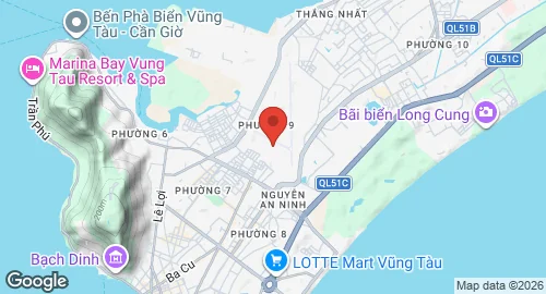 Map of Vũng Tàu Airfield