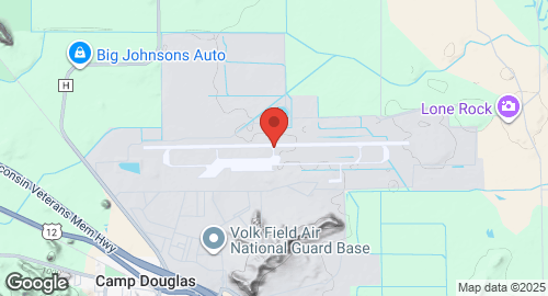 Mapa de Volk Field Air National Guard Base