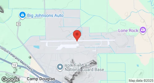 خريطة Volk Field Air National Guard Base