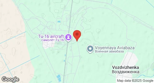 Map of Vozdvizhenka Air Base