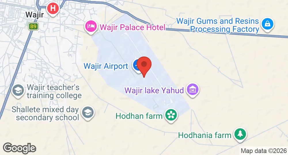Map of Wajir Airport