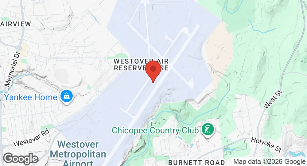 Map of Westover Air Reserve Base