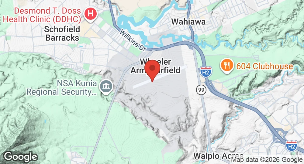 Map of Wheeler Army Airfield