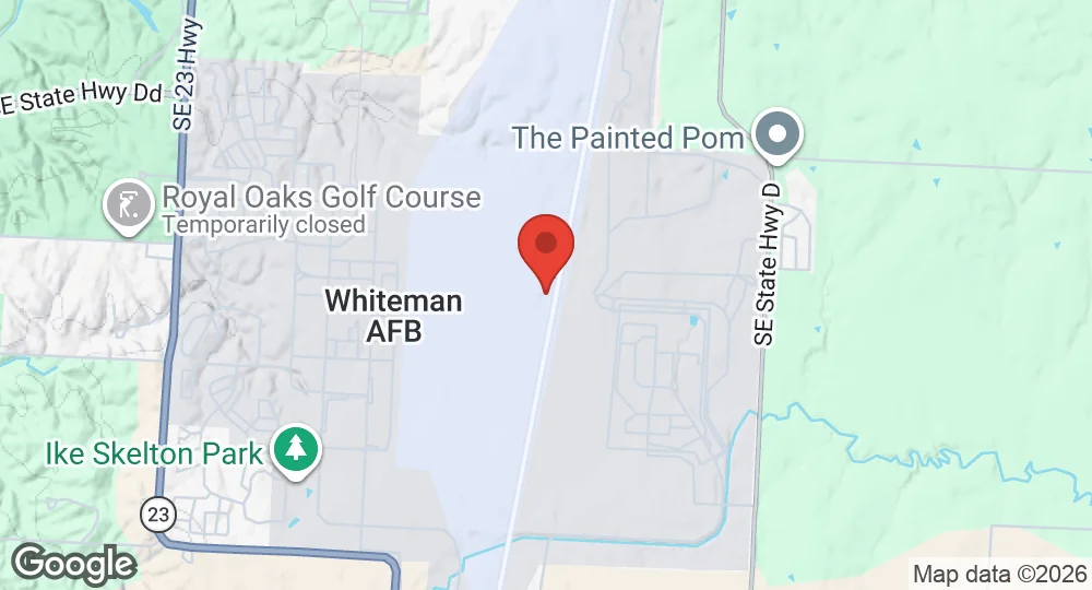 Map of Whiteman Air Force Base