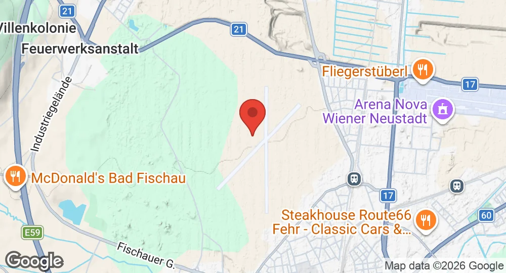 Map of Wiener Neustadt West Airport