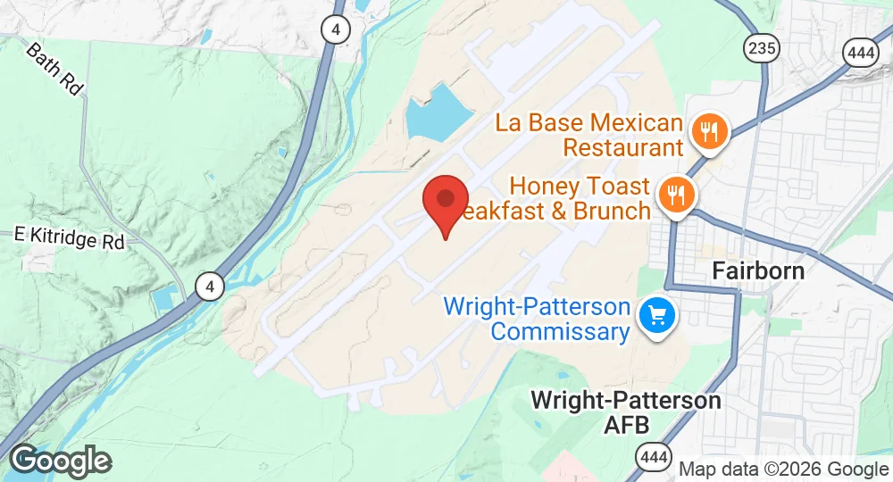 Map of Wright-Patterson Air Force Base